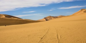 Spuren im Sand von Algerien