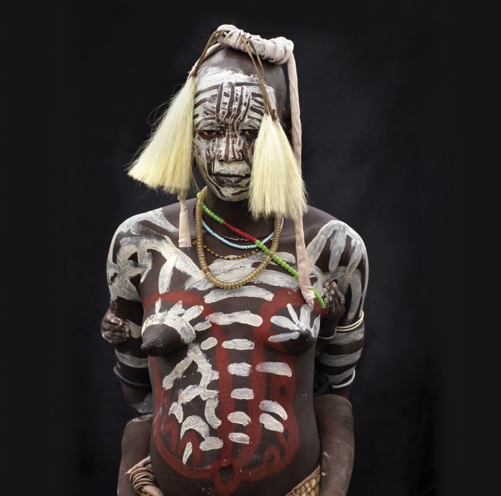 Mursi-Frau in Äthiopien